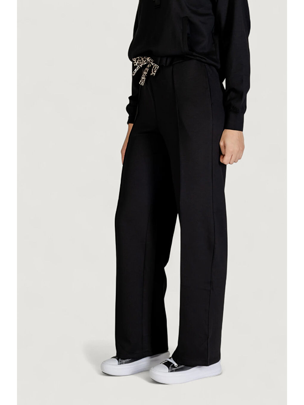 Siyah Onlalina Regular Fit  Normal Bel Düz Paça Pantolon 15364554-1