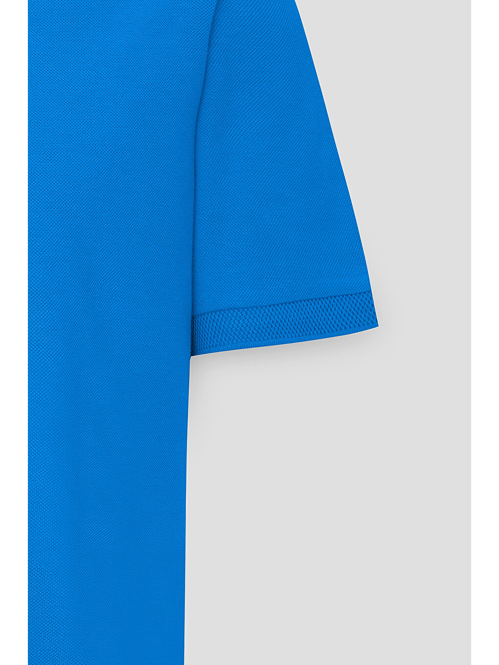 Erkek Royal Mavi Slim Fit Dar Kesim Polo Yaka %100 Pamuk Kısa Kollu Tişört-2