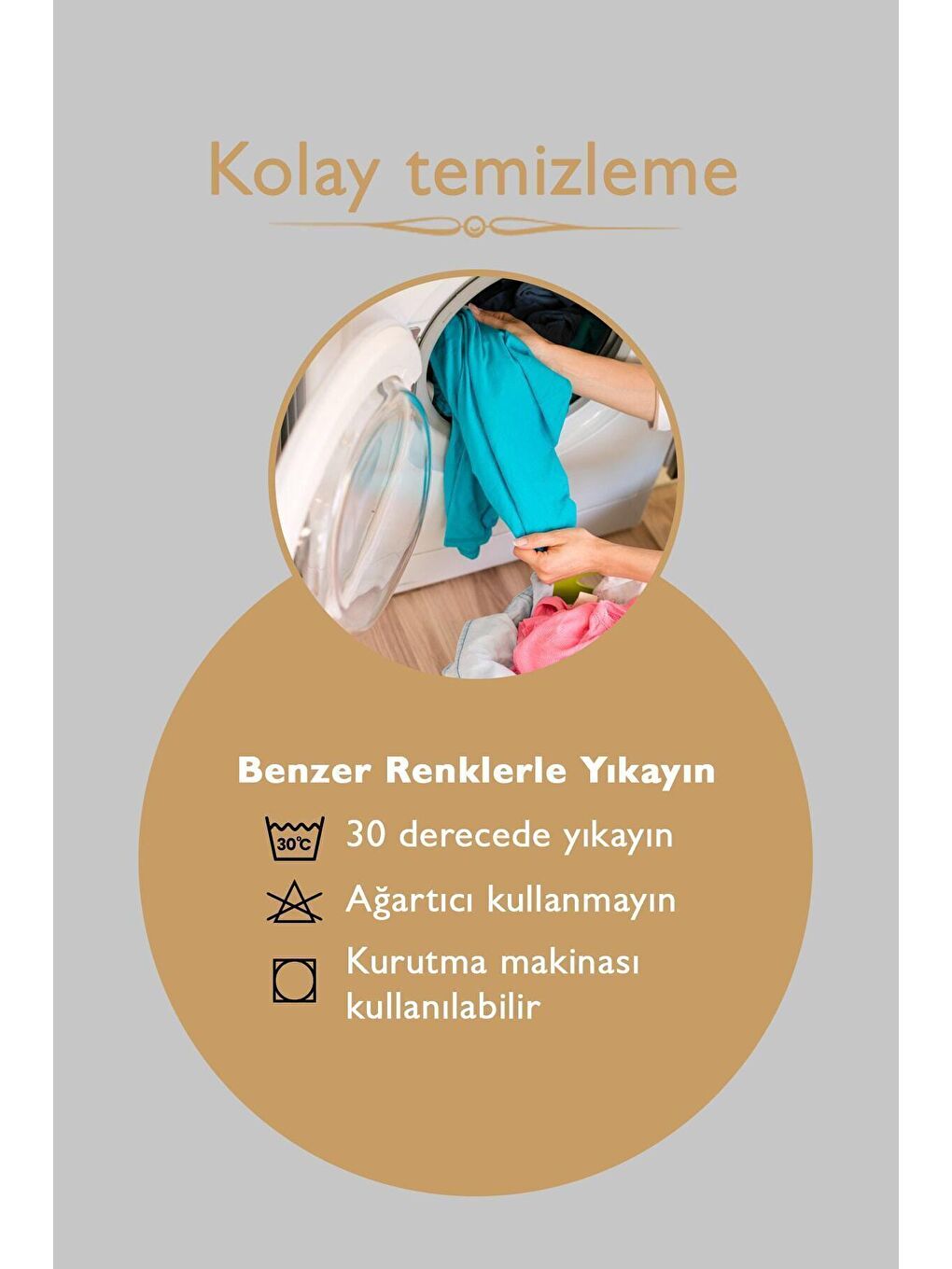 ÖZENEV Beyaz Kırlent İç Yastığı Boncuk Silikonlu - 5