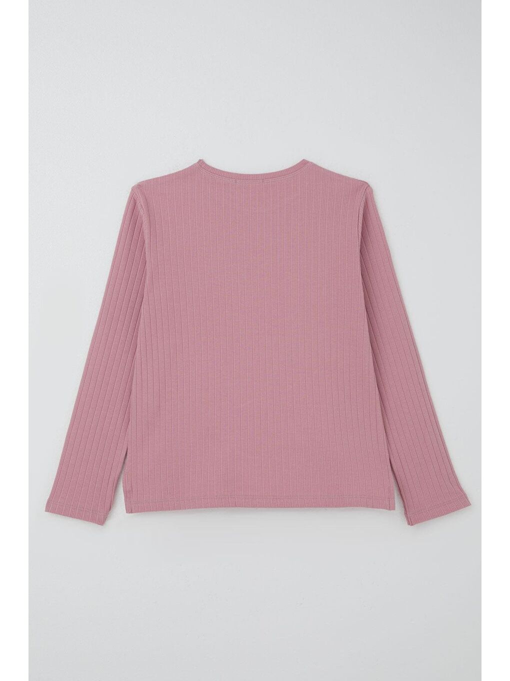 Pembe Kız Çocuk Pantolonlu Takım Yazı & Kalp Nakışlı Pantolonu Fiyonk Aksesuarlı Gülkurusu (4-8 Yaş)-3