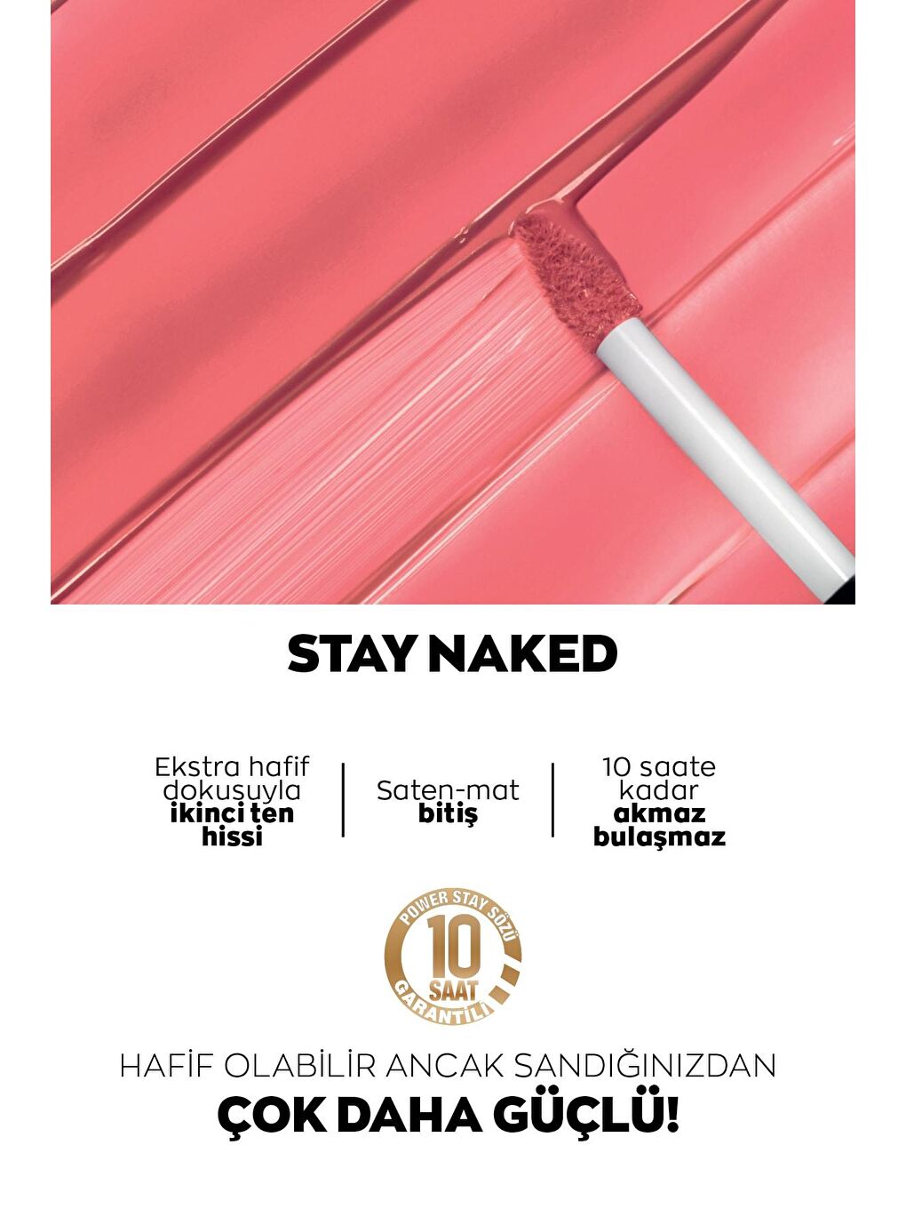 AVON Power Stay Liquid Stain Mat Ruj Stay Naked - 1