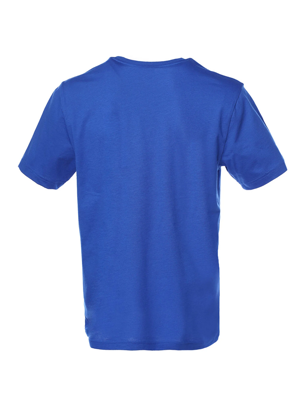 Grunge Erkek Mavi Yuvarlak Yaka Spor Tişört-4