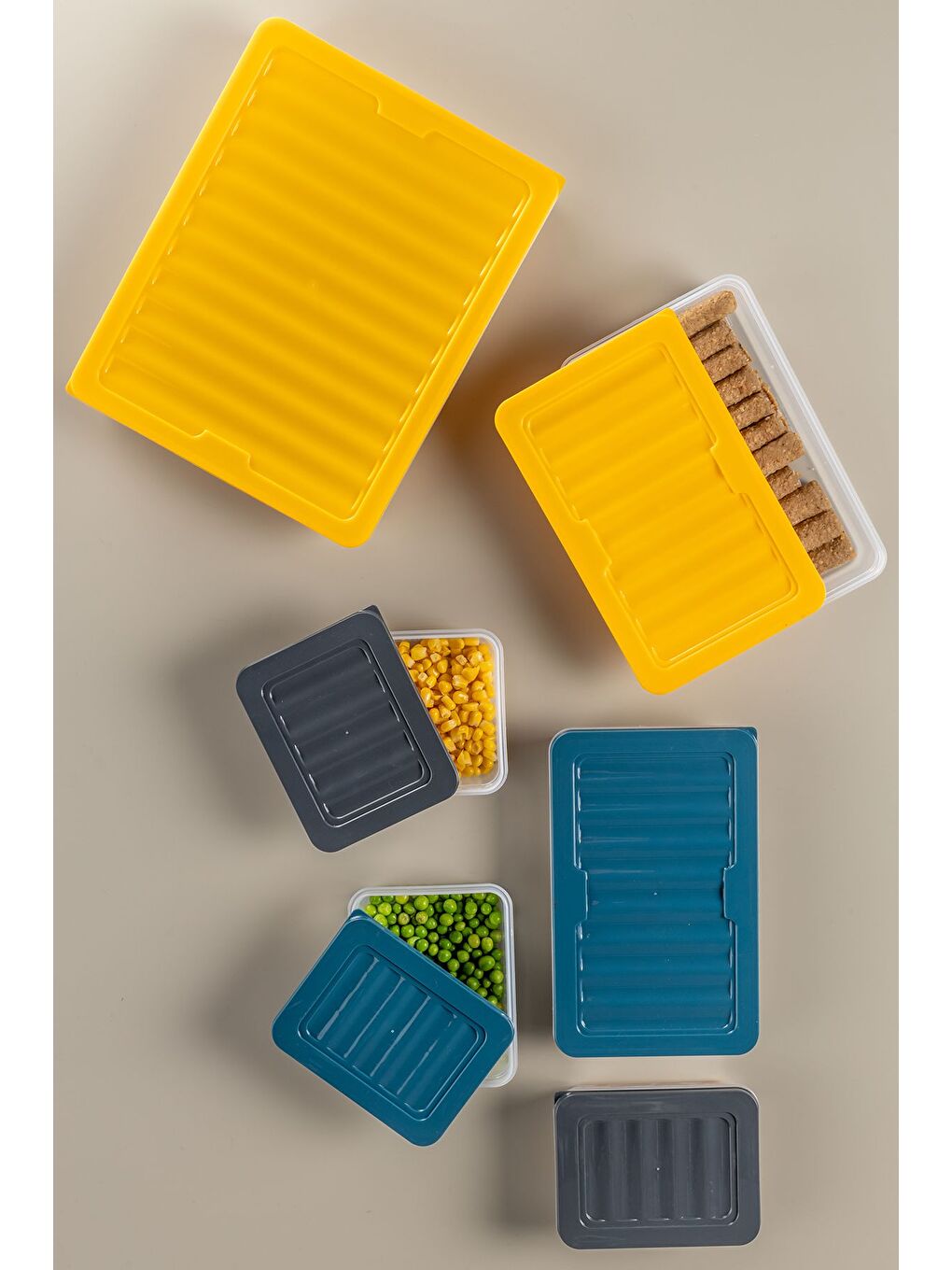 8 li Saklama Kabı Antrasit 4x2400 ml 4x1170 ml-5