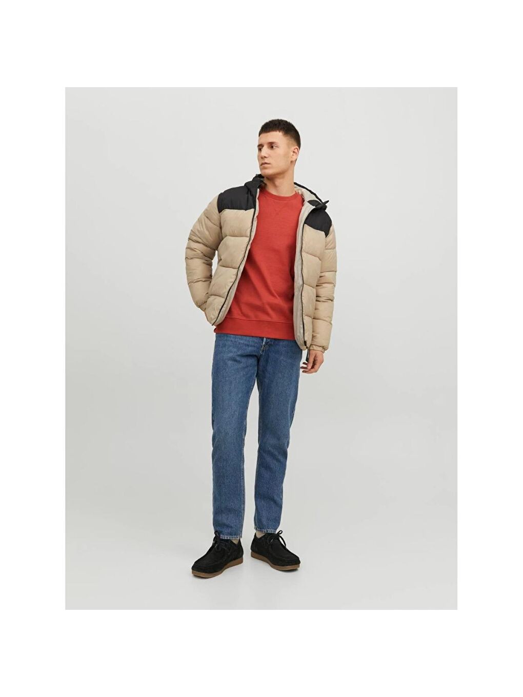 Toby Puffer Hood Sn Erkek Bej Şişme Mont-1