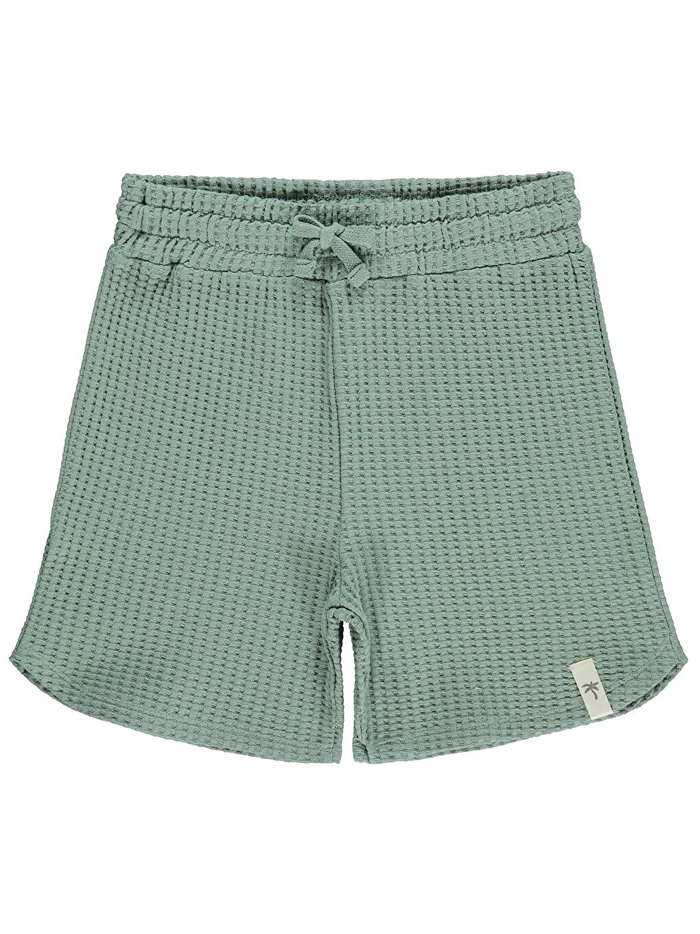Boys Basic Waffle 6-9 Yaş Şort - Yeşil