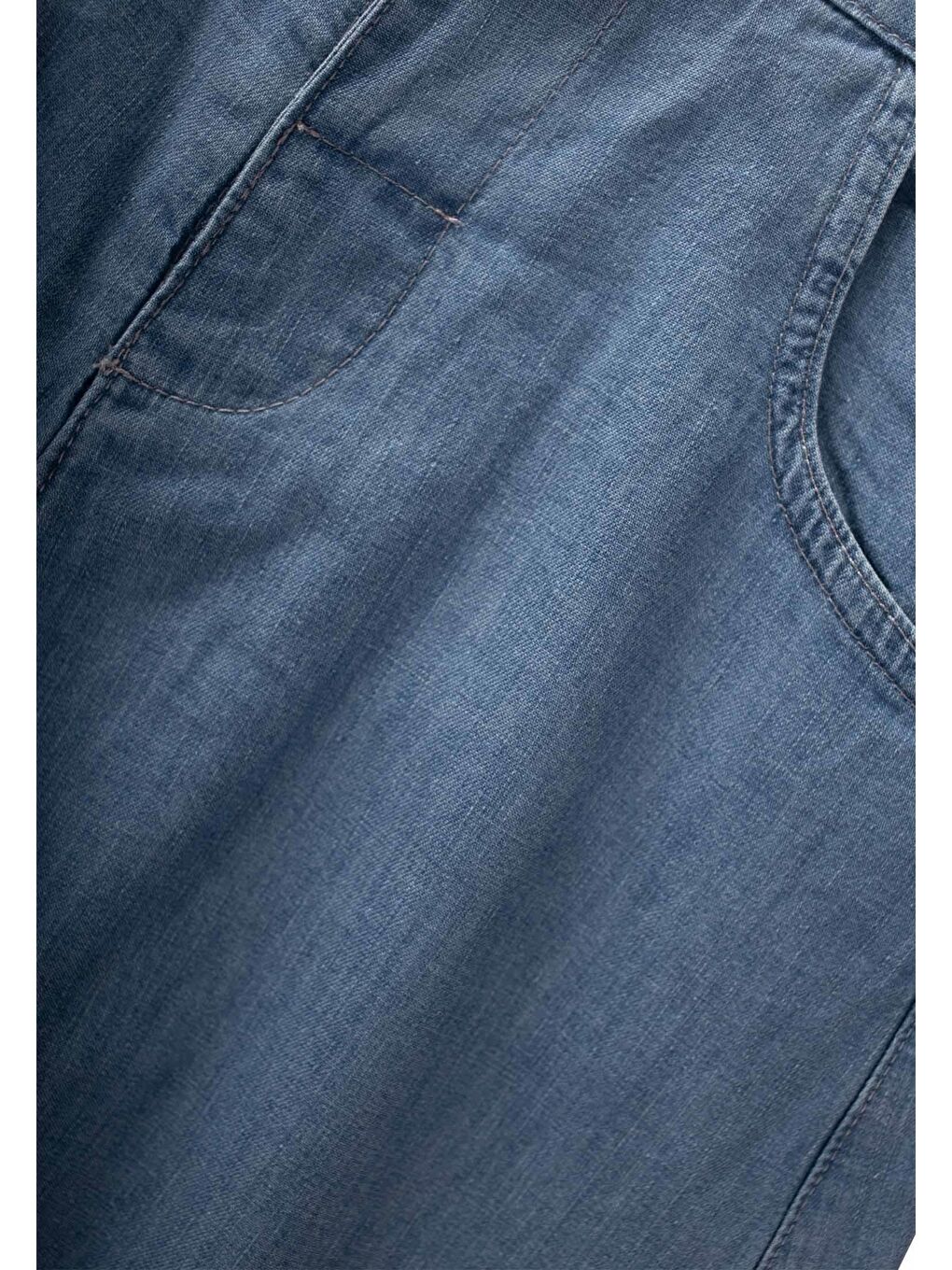 Mavi Kız Çocuk Jean Etek-2