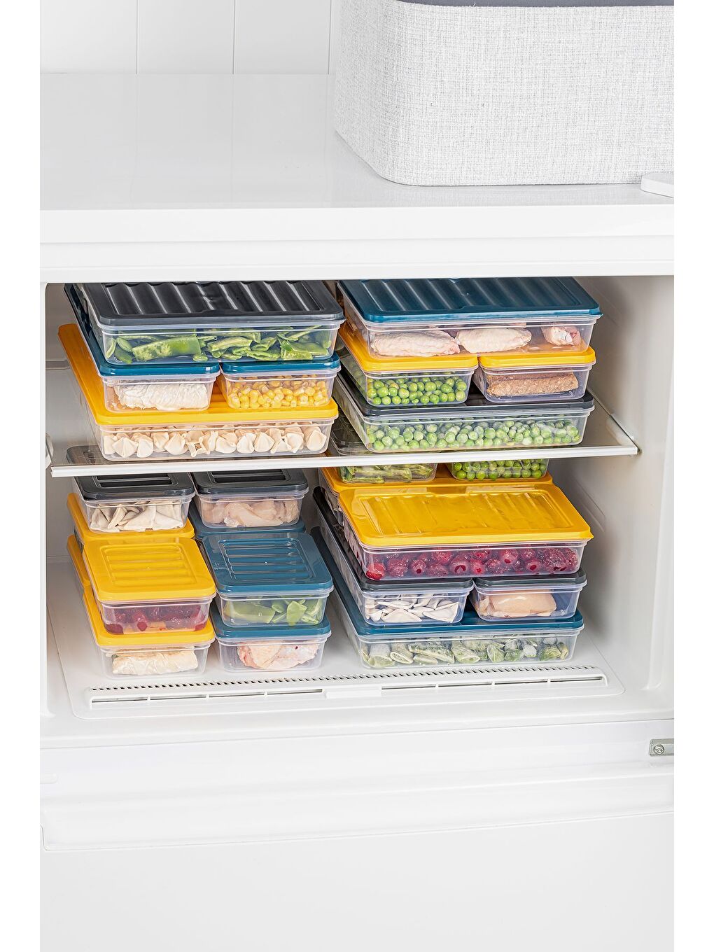 2'li Saklama Kabı Sarı 2 x 600 ml-3