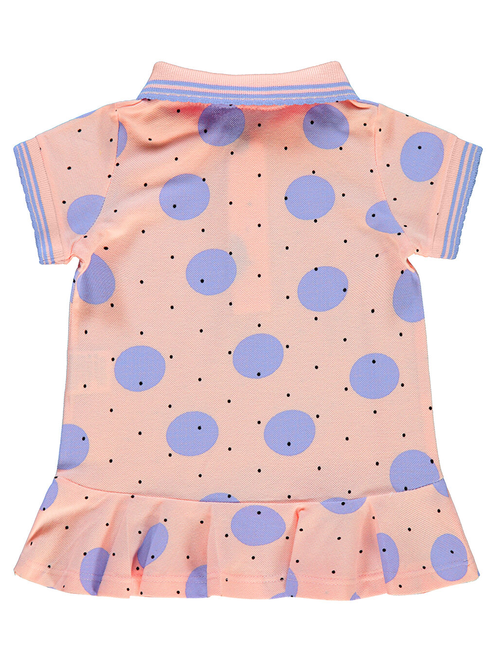 Pembe Kız Bebek Elbise 6-18 Ay Somon-1