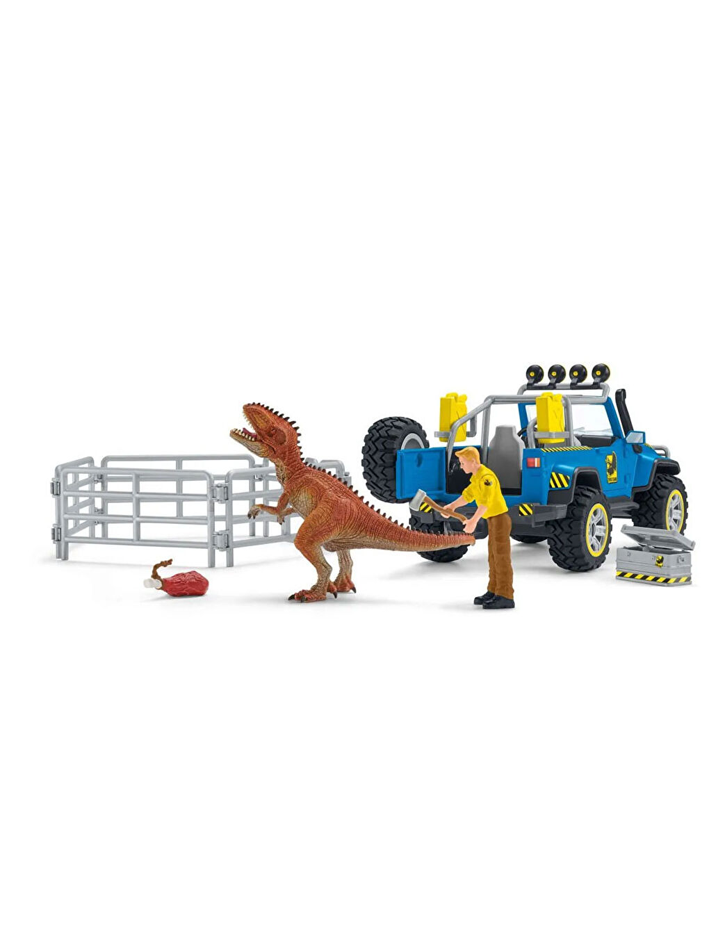 Schleich Renksiz Araç ve Dino Karakolu - 3