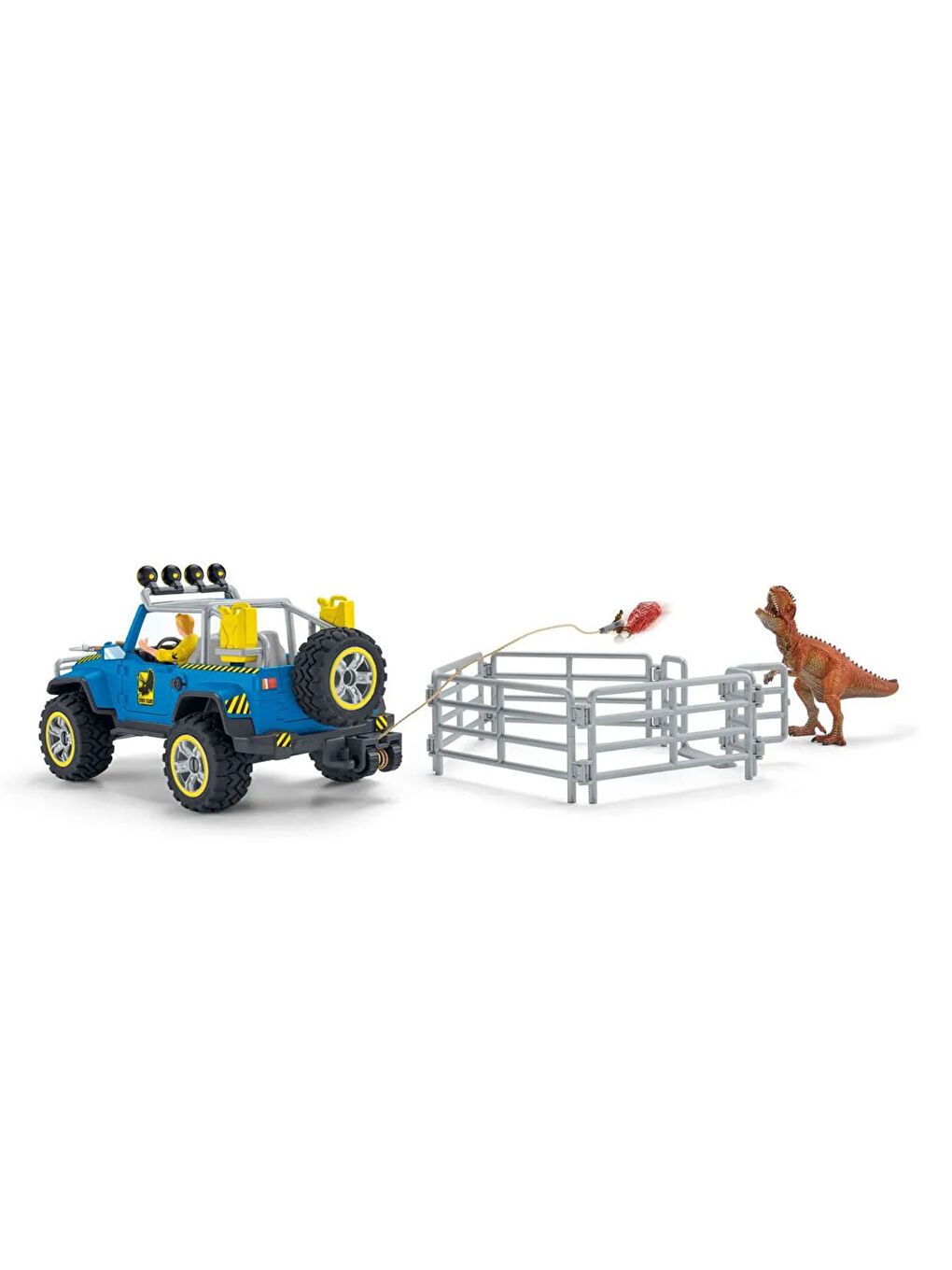 Schleich Renksiz Araç ve Dino Karakolu - 4