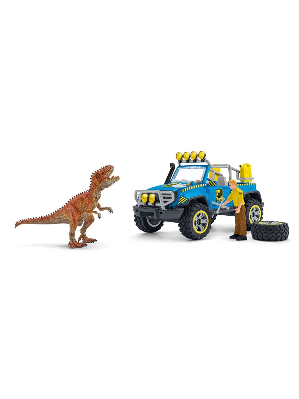 Schleich Renksiz Araç ve Dino Karakolu - 5