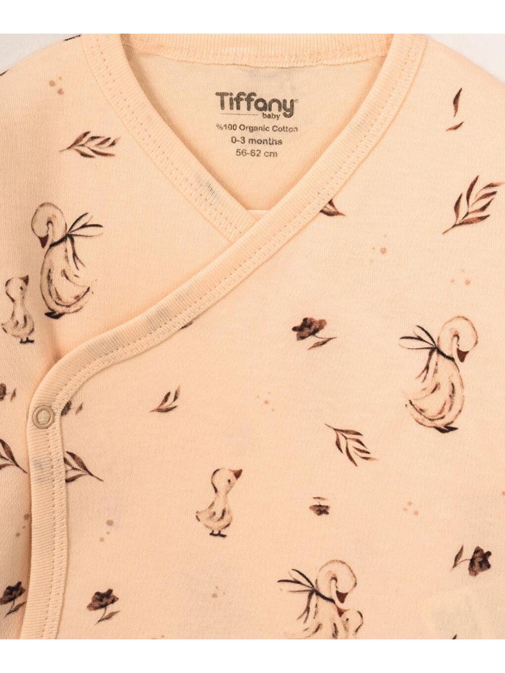 Karışık Mother Swan Organik Tema Üçlü Zıbın Set-2