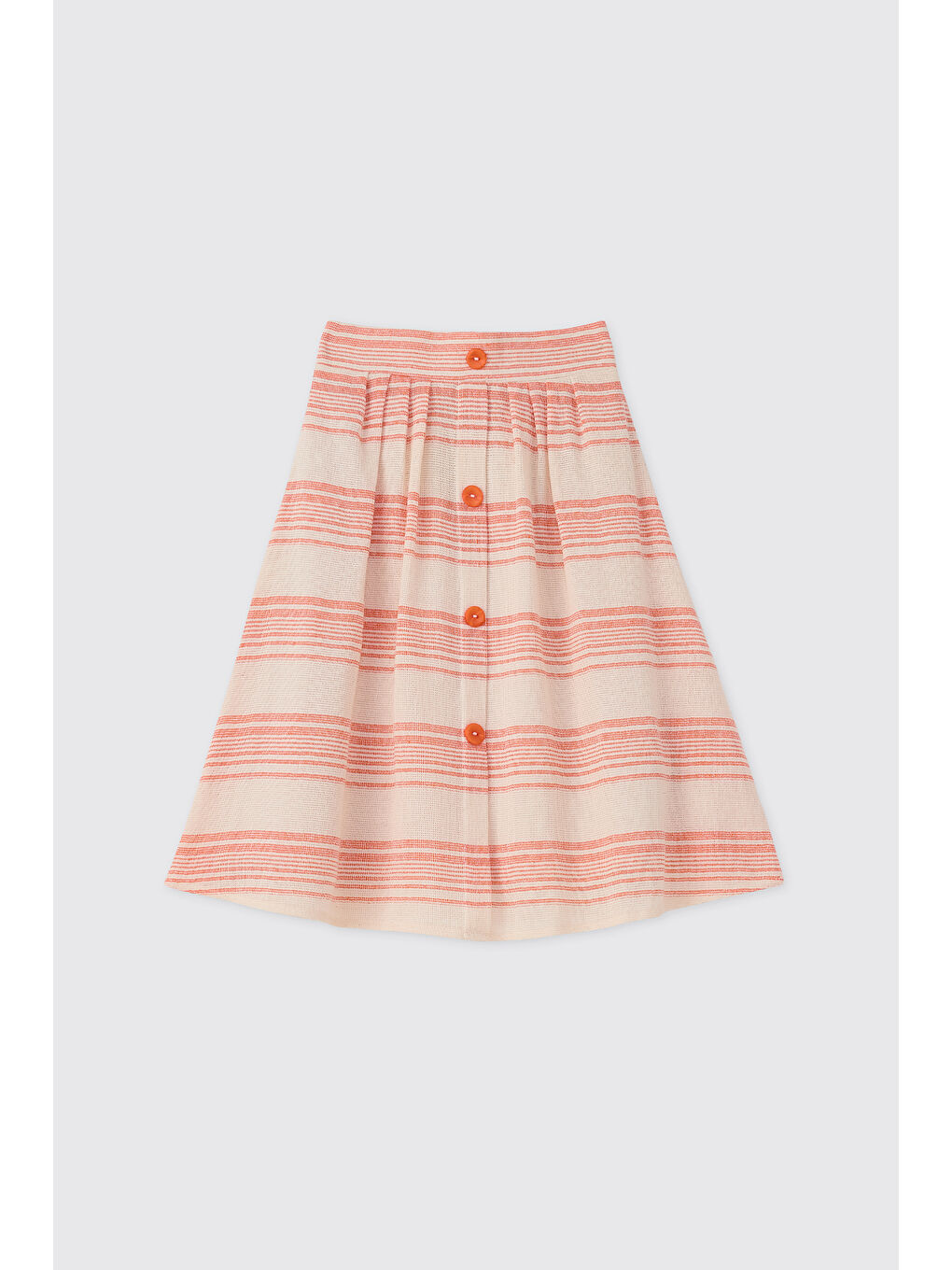 Renksiz Kız Çocuk Çizgili Etek