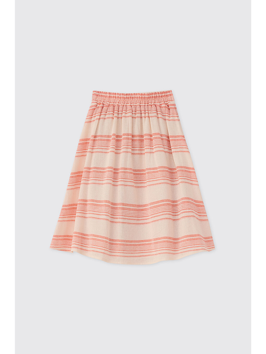 Renksiz Kız Çocuk Çizgili Etek-1