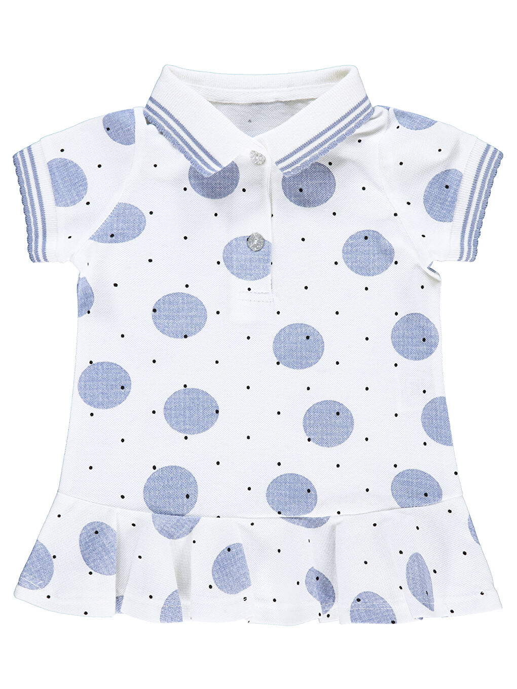 Kız Bebek Elbise 6-18 Ay Ekru