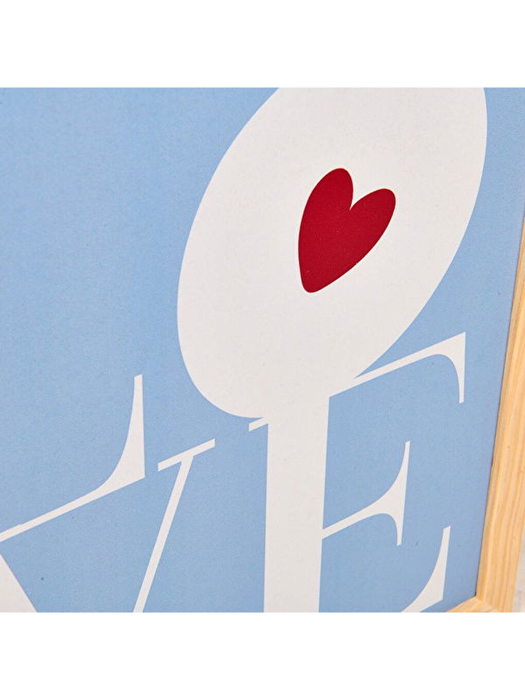 Deco Bold Hearts Duvar Panosu - Mavi - 30x40 cm-3