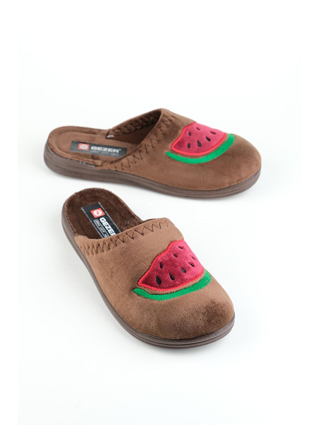 Kahverengi Kışlık Kadın Ev Terlik