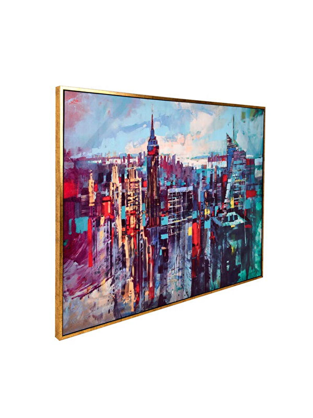 Karışık Deco Cities Kanvas Tablo - Renkli - 120x90 cm-2