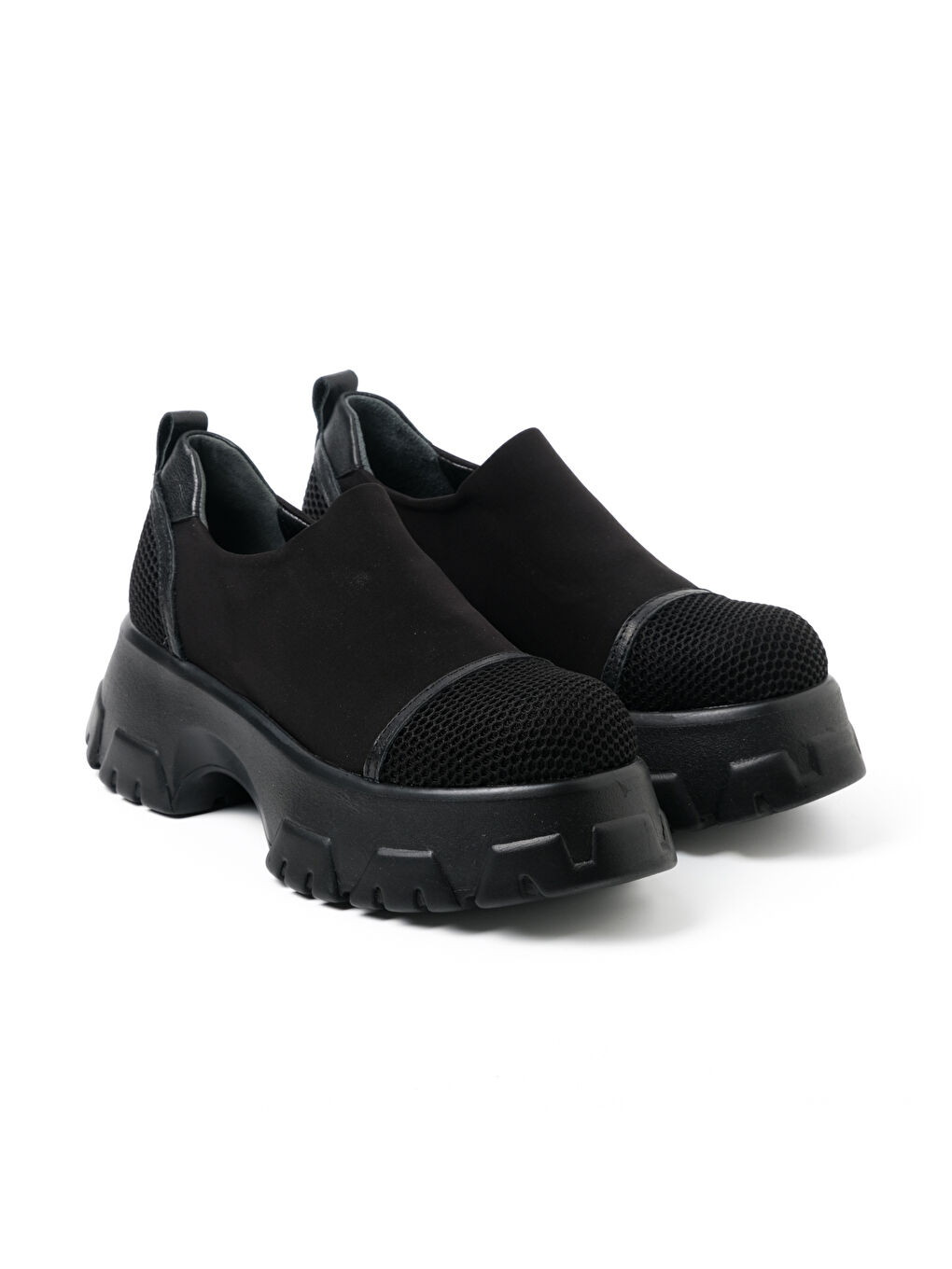 Siyah Kadın Sneaker ( Günlük) GTN-5838 Sıyah Streç