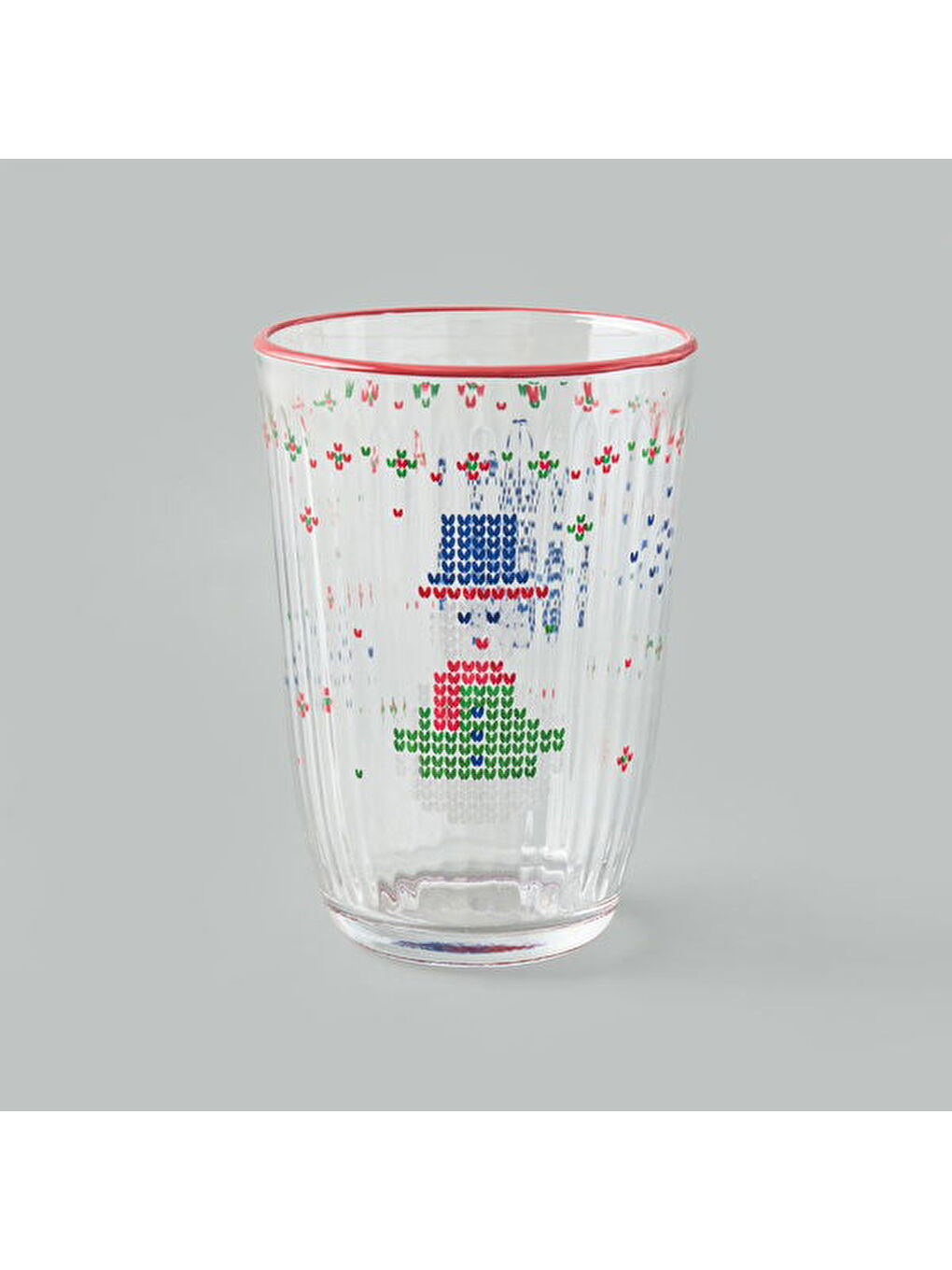 Karışık Winter Ornament 4'lü Meşrubat Bardağı Seti - Renkli - 395 ml-1