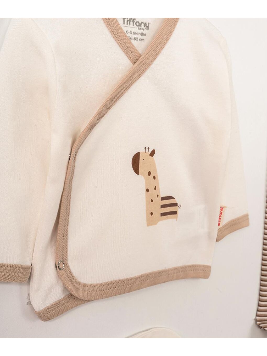 Karışık Zürafa Patikli Üçlü Zıbın Set-1