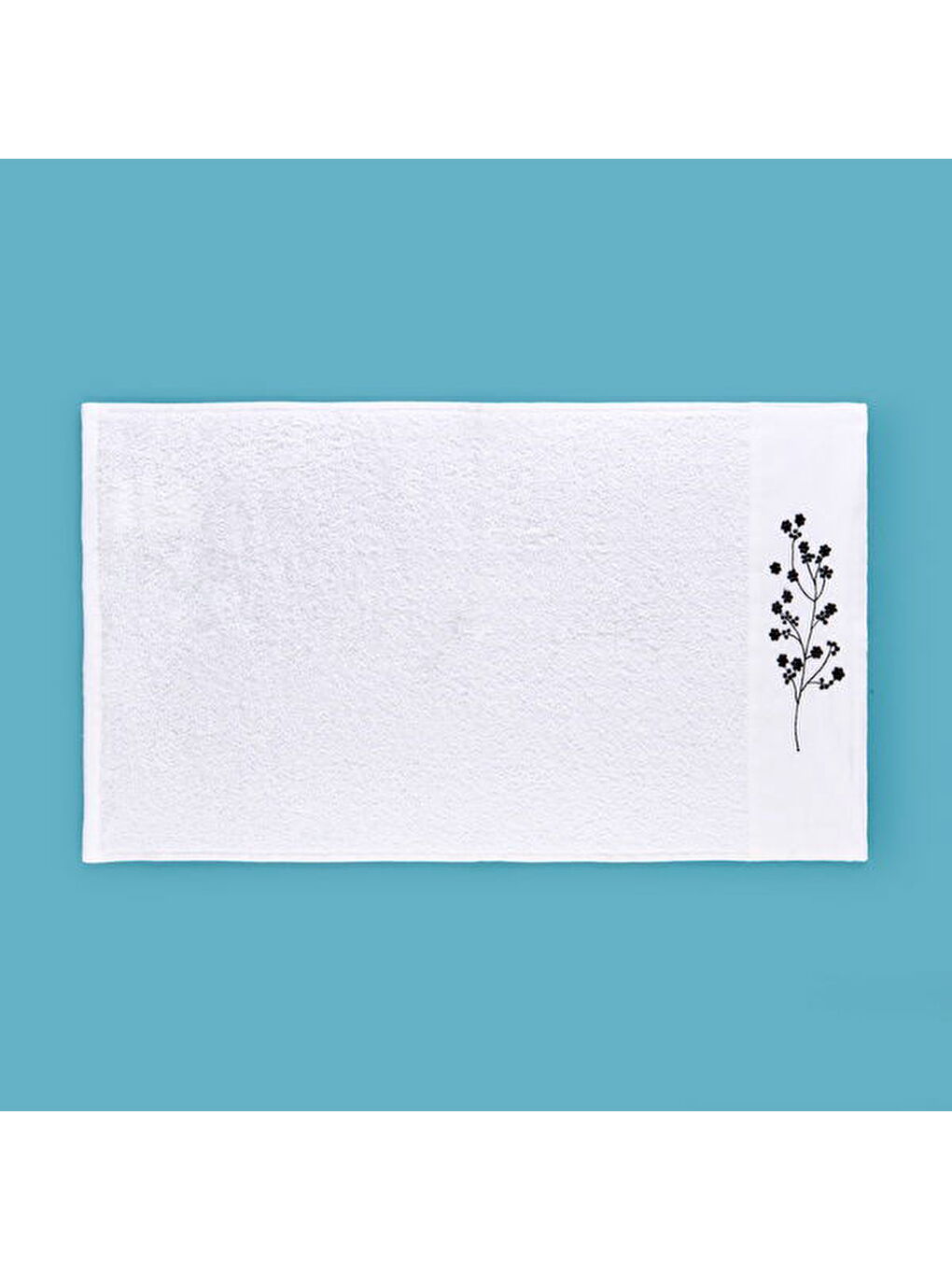 Soft French Cottage Nakışlı El Havlusu - Ekru - 30x50 cm-3