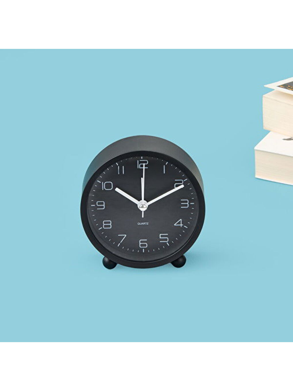 Kronos Masa Saati - Siyah - 9x4 cm-1