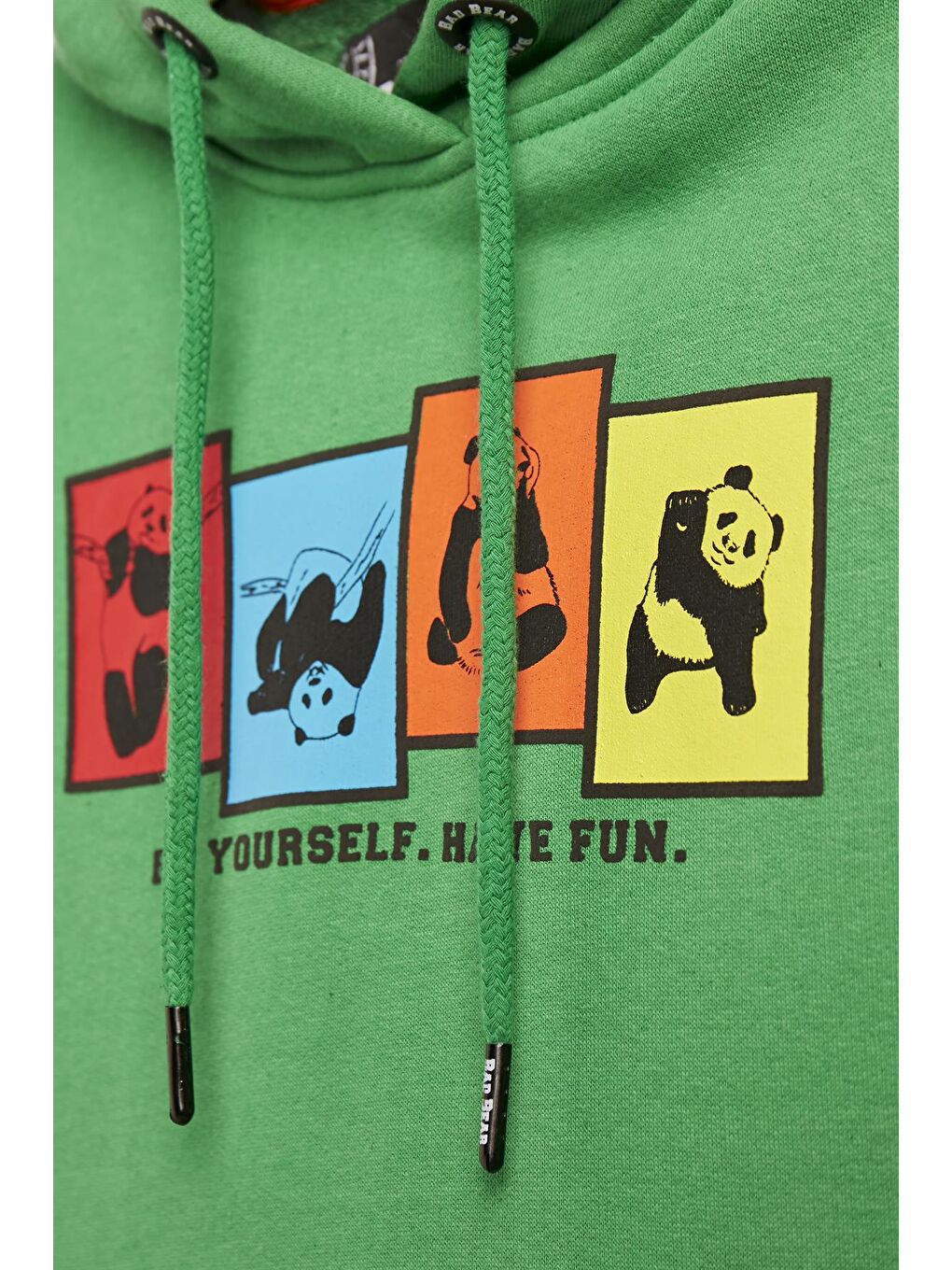 Bad Bear Yeşil Fun Crewneck Kids Green Yeşil Kapüşonlu Baskılı Çocuk Sweatshirt - 1