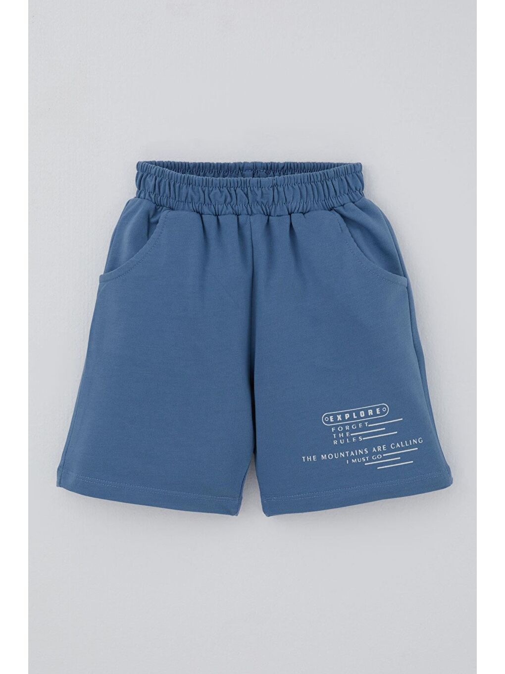 Erkek Çocuk Şortlu Takım Havalı Atv Sürücü Dino Sırt Baskı Detaylı Beyaz (3-8 Yaş)-4