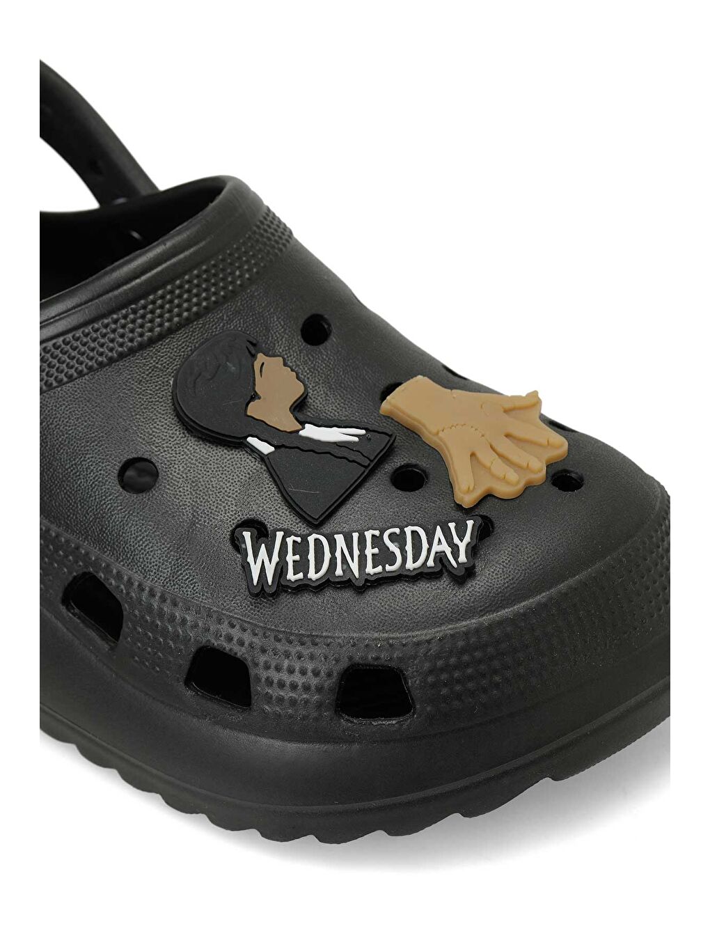 HESNA.F6FX Siyah Kız Çocuk Sabo Terlik-6