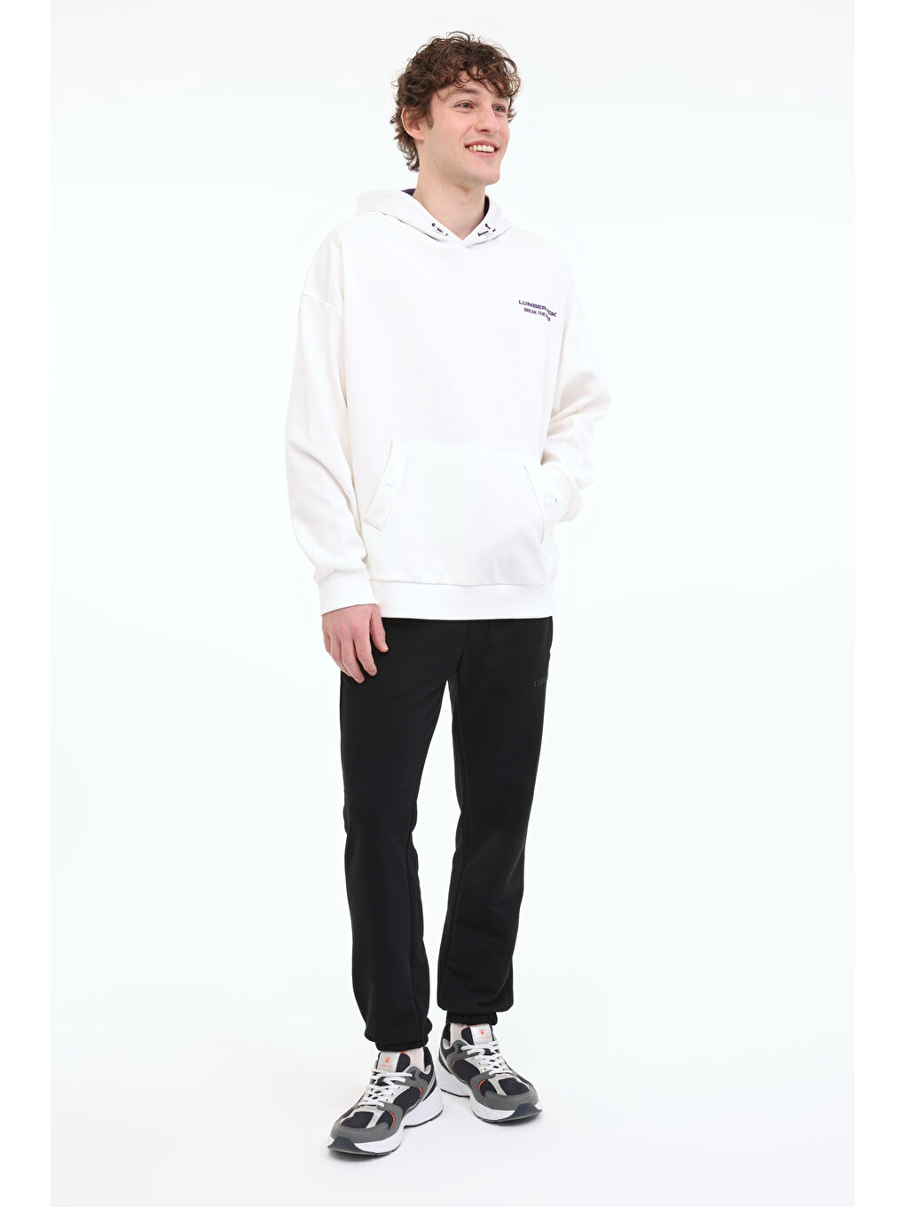 Bej ML FRANCO 17FF06 5FX Ekru Erkek Sweatshirt-2