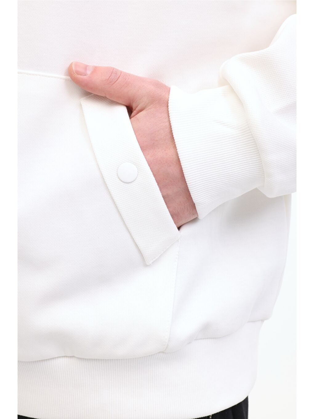 Bej ML FRANCO 17FF06 5FX Ekru Erkek Sweatshirt-4