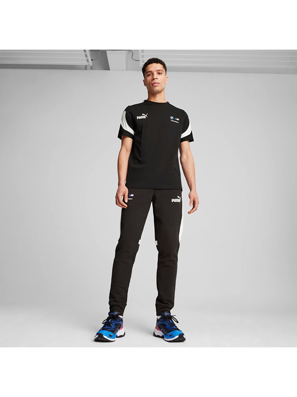 Siyah BMW M Motorsport MT7+ Erkek Eşofman Altı-4