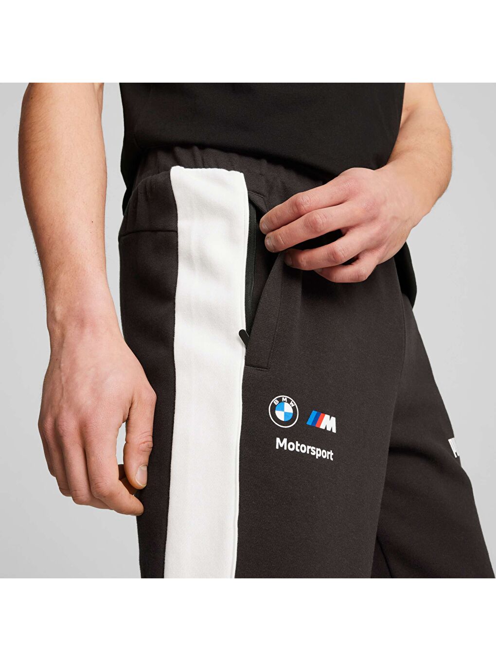Siyah BMW M Motorsport MT7+ Erkek Eşofman Altı-5