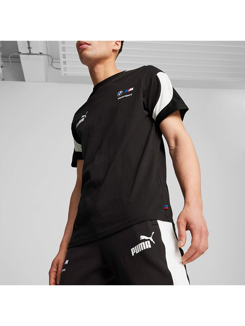 Siyah BMW M Motorsport MT7+ Erkek Eşofman Altı-6