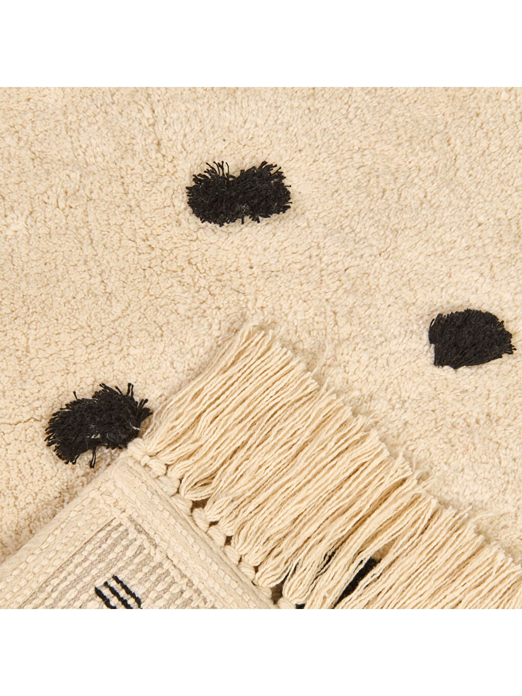 Lila Soft Tufting Vira Banyo Paspası - Ekru / Hardal - 60x90 cm-3