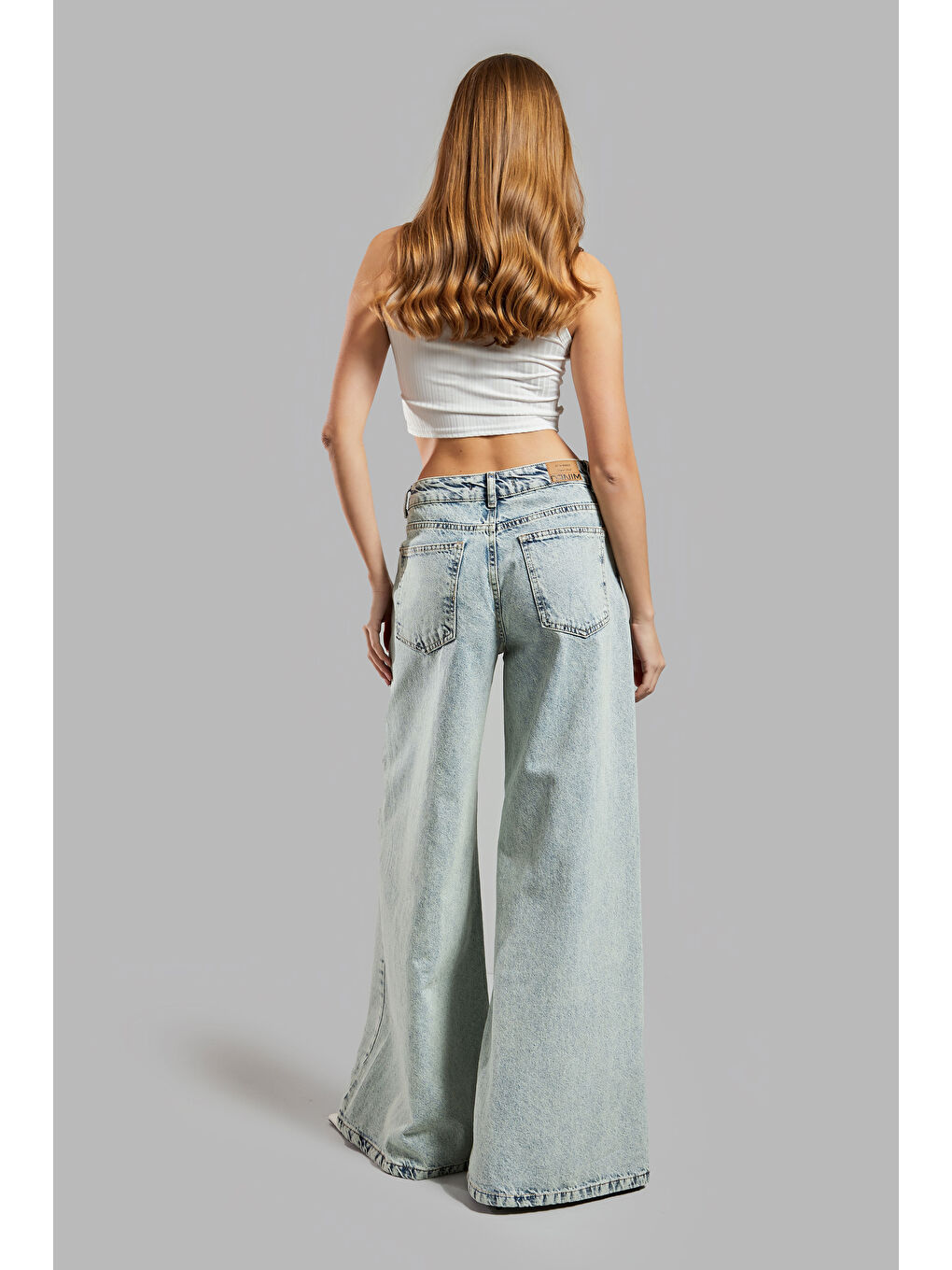 Mavi Kadın T.Kot Rengi 4S565 Dantel Detaylı Palazzo Fit Tasarım Denim-4