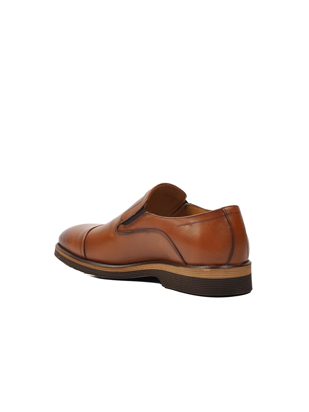 Kahverengi Taba Hakiki Deri Erkek Klasik Ayakkabı 2984-3