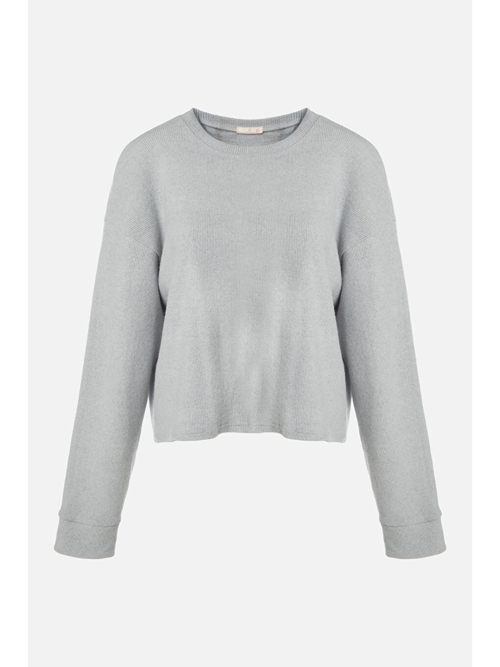 Gri Kadın Soft Touch Kol ve Paça Bant Detaylı Pembe Renk Pijama Takımı-1