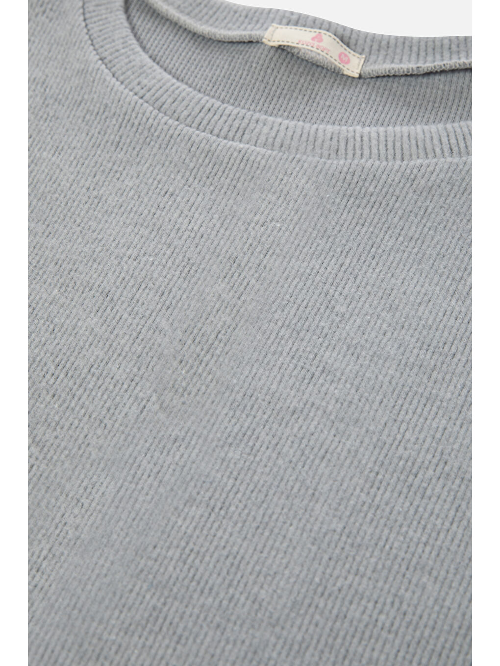 Gri Kadın Soft Touch Kol ve Paça Bant Detaylı Pembe Renk Pijama Takımı-3