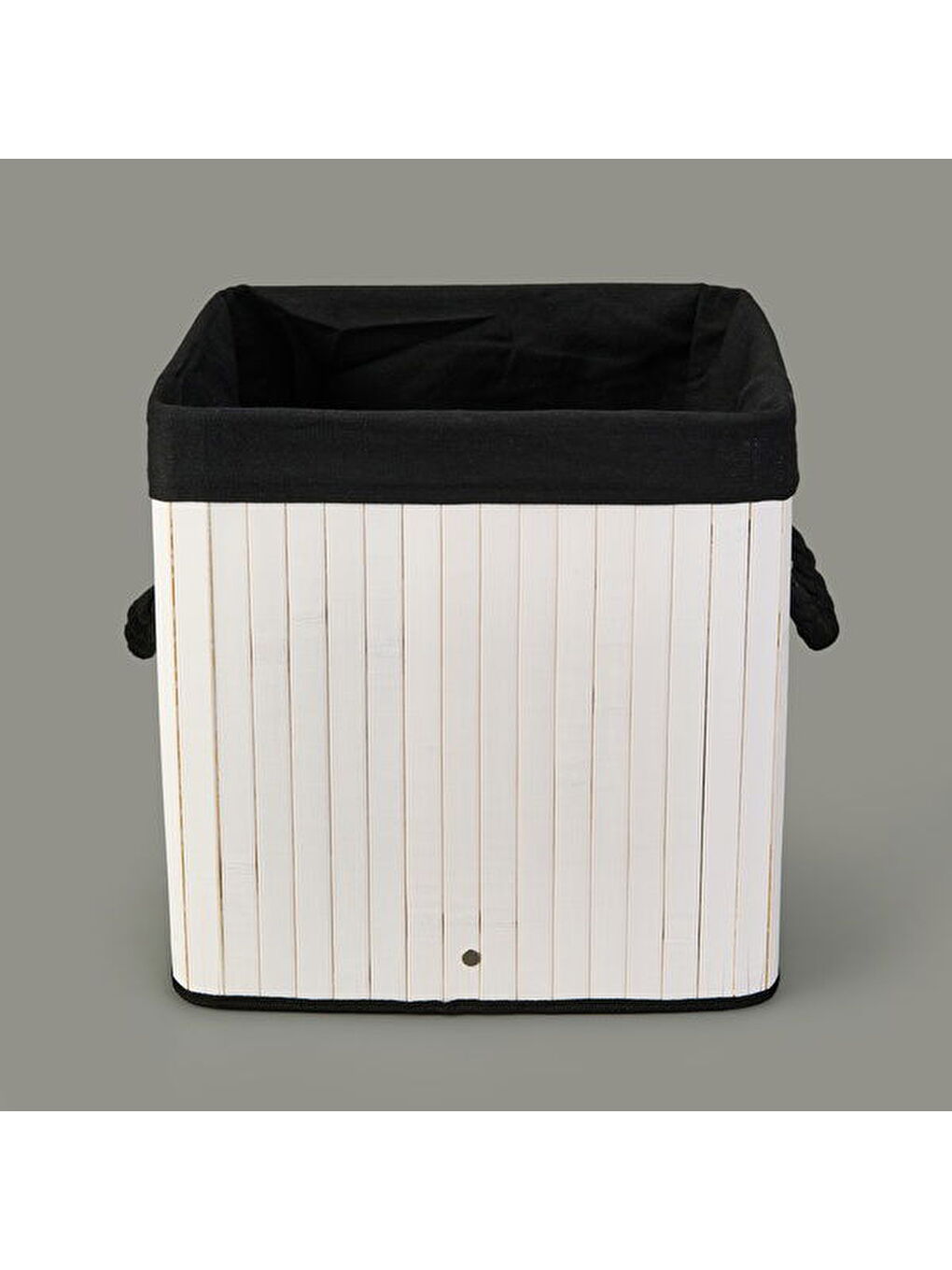 Çok Amaçlı Dekoratif Sepet - Beyaz / Siyah - 30x30x30 cm-1