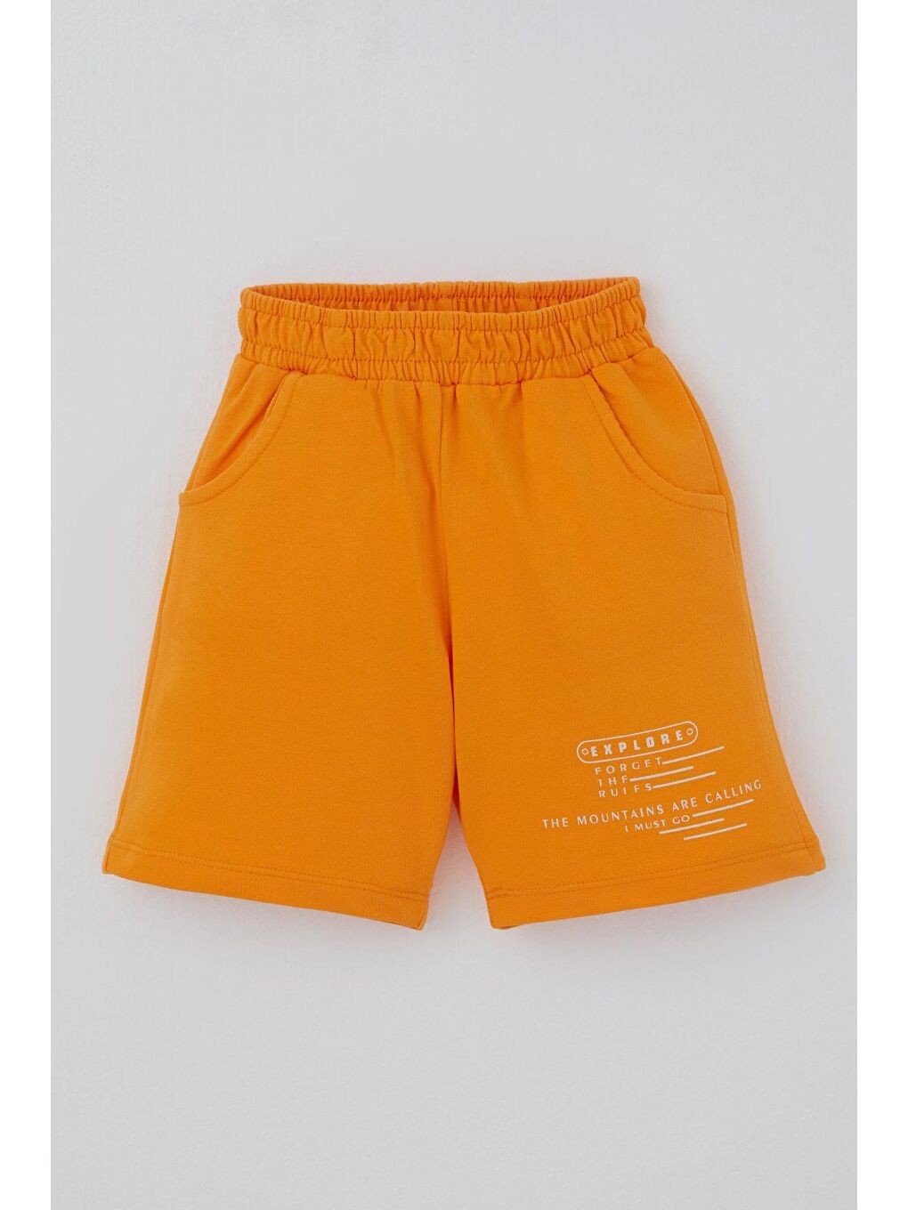 Ekru Erkek Çocuk Şortlu Takım Havalı Atv Sürücü Dino Sırt Baskı Detaylı Krem (3-8 Yaş)-2