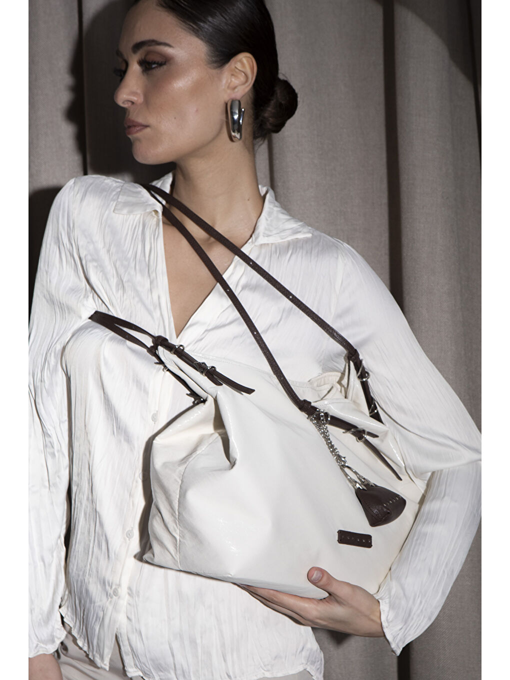 Kadin Kol Çantasi Beyaz SLY217