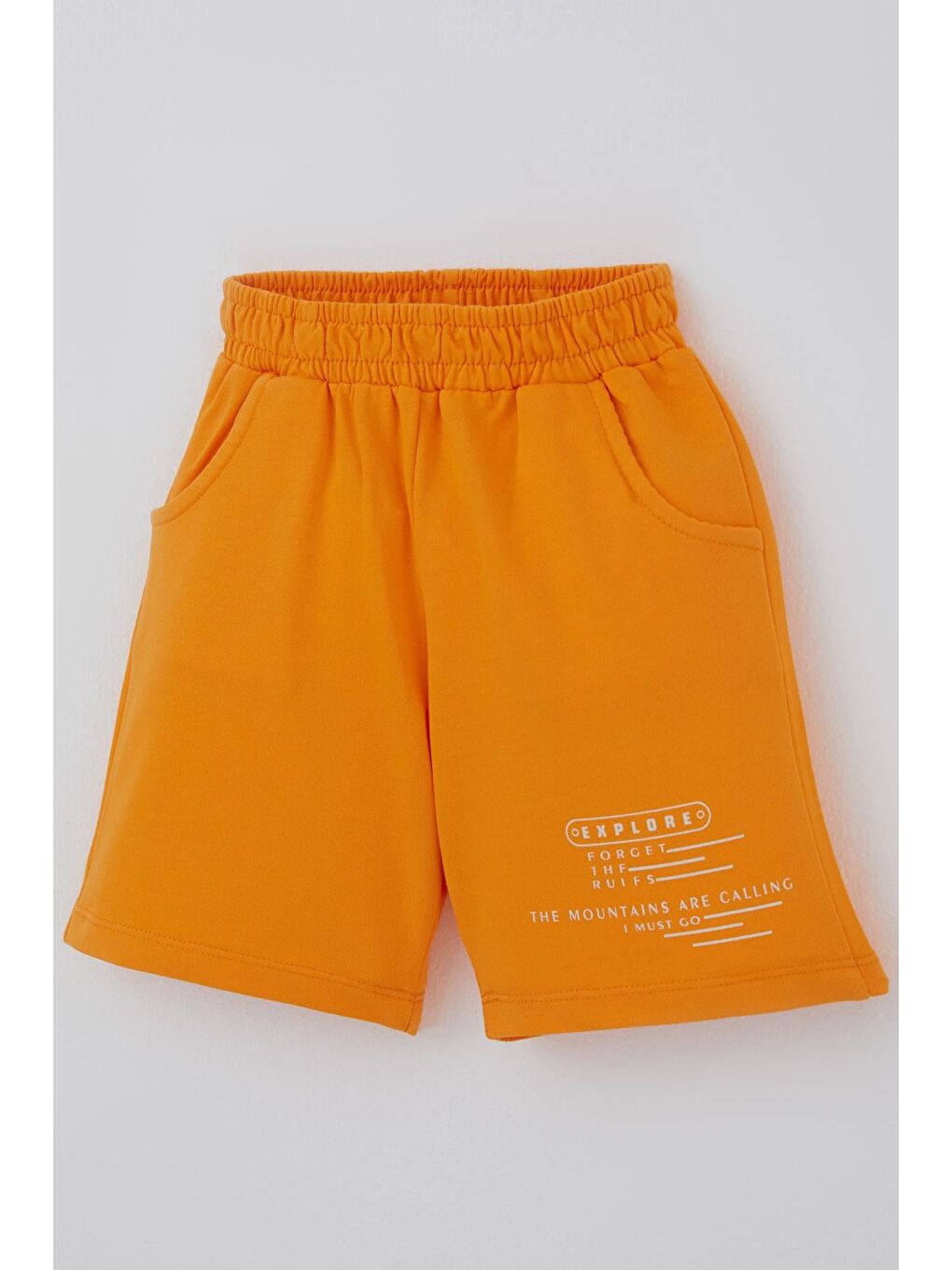 Ekru Erkek Çocuk Şortlu Takım Havalı Atv Sürücü Dino Sırt Baskı Detaylı Krem (3-8 Yaş)-6