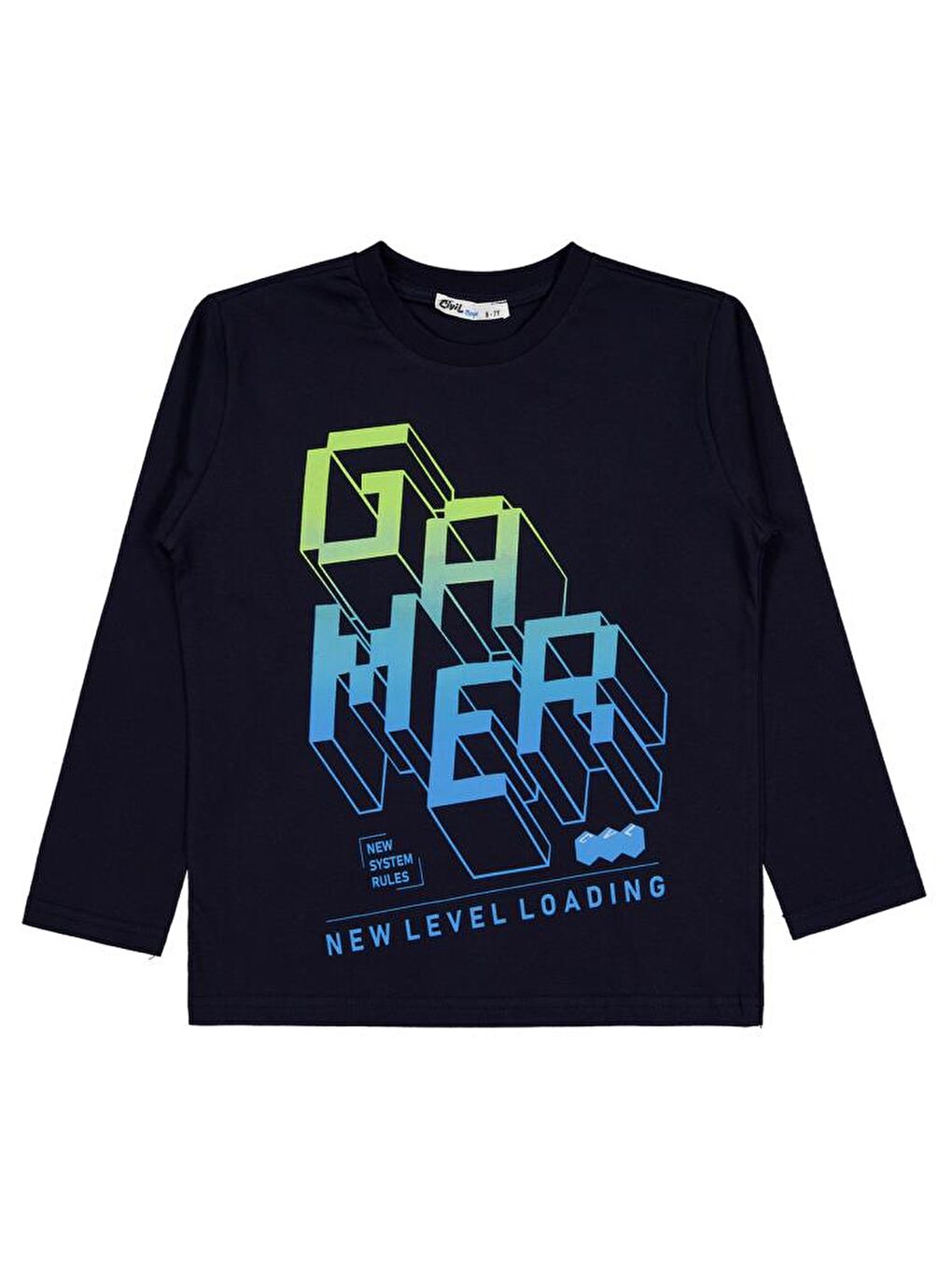 Boys Gamer Baskılı 6-9 Yaş Sweatshirt - Lacivert 7-8 Yaş