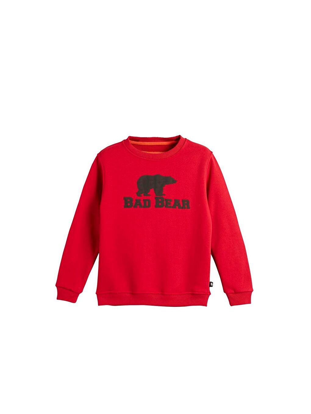 Bad Bear Kırmızı Logo Crewneck Kids Crimson-Red Kırmızı Baskılı Çocuk Sweatshirt