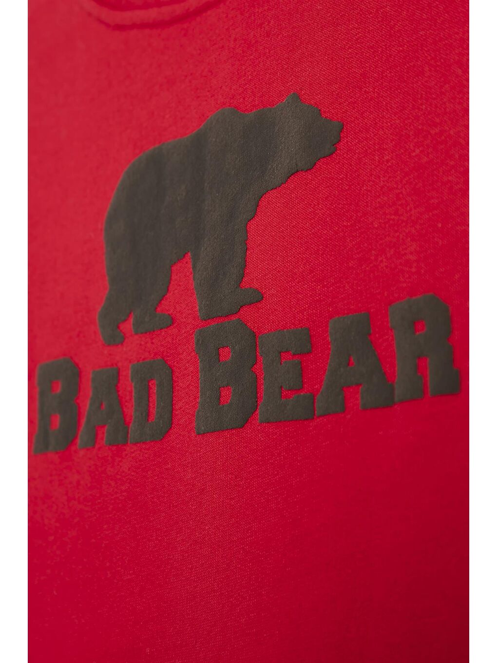 Bad Bear Kırmızı Logo Crewneck Kids Crimson-Red Kırmızı Baskılı Çocuk Sweatshirt - 1