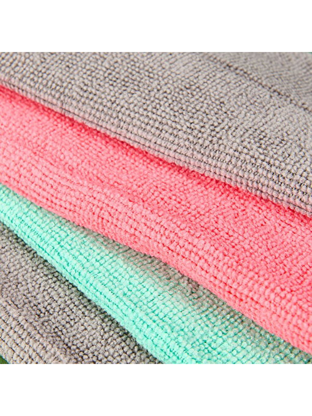 Karışık 4'lü Mikrofiber Temizlik Bezi - Renkli-1