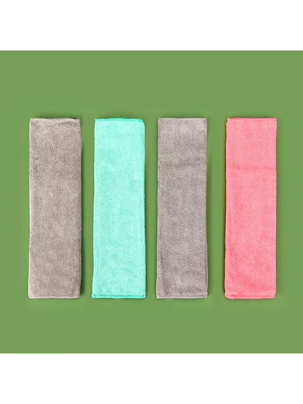 Karışık 4'lü Mikrofiber Temizlik Bezi - Renkli-3