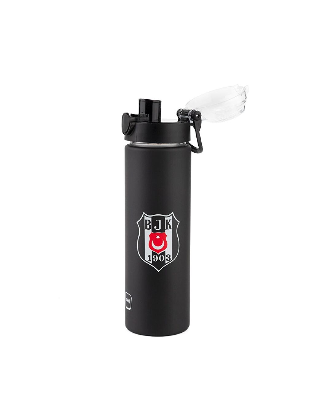 Tritan Logo Baskılı Matara 630 ml Mat Siyah (25387)-1